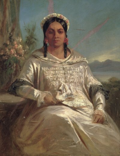Queen Pomare IV (1827-77) of Tahiti by Charles Giraud